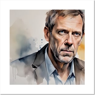 watercolors with Hugh Laurie Posters and Art